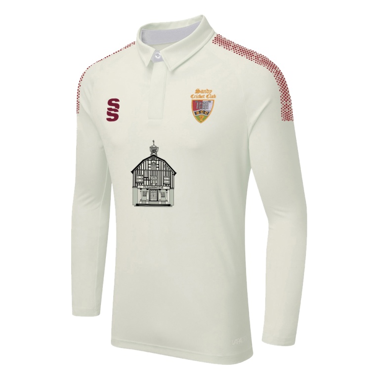 DUAL LONG SLEEVE CRICKET SHIRT (WOMENS)-Ivory