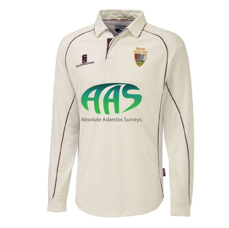 Sandy CC - Junior Premier Long Sleeve Maroon Trim Shirt