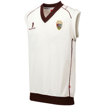 Sandy CC - Sleeveless Sweater Maroon Trim